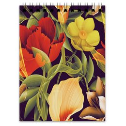 Заказать блокнот в Москве. Блокнот сад цветов от THE_NISE  - готовые дизайны и нанесение принтов.