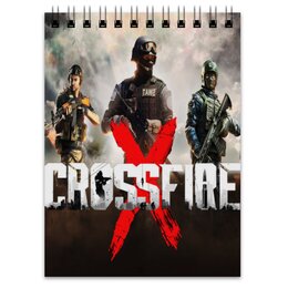 Заказать блокнот в Москве. Блокнот Crossfirex от THE_NISE  - готовые дизайны и нанесение принтов.