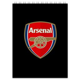 Заказать блокнот в Москве. Блокнот  Arsenal от THE_NISE  - готовые дизайны и нанесение принтов.