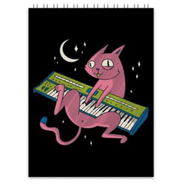 Заказать блокнот в Москве. Блокнот Synth Cat от Павел Павел - готовые дизайны и нанесение принтов.