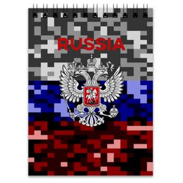 Заказать блокнот в Москве. Блокнот Россия от THE_NISE  - готовые дизайны и нанесение принтов.