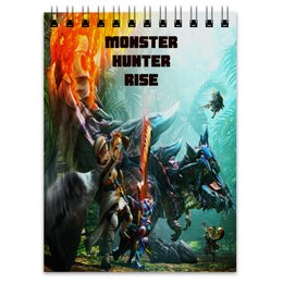 Заказать блокнот в Москве. Блокнот Monster Hunter от THE_NISE  - готовые дизайны и нанесение принтов.