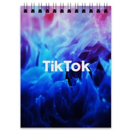 Заказать блокнот в Москве. Блокнот Tik Tok от THE_NISE  - готовые дизайны и нанесение принтов.