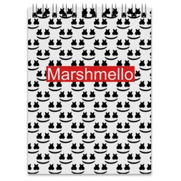 Заказать блокнот в Москве. Блокнот Marshmello от THE_NISE  - готовые дизайны и нанесение принтов.