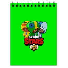 Заказать блокнот в Москве. Блокнот Brawl Stars LEON TRIO от vista12761@rambler.ru - готовые дизайны и нанесение принтов.