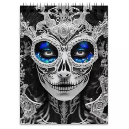 Заказать блокнот в Москве. Блокнот Dia De Los Muertos от Дана Столыпина - готовые дизайны и нанесение принтов.
