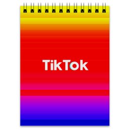 Заказать блокнот в Москве. Блокнот Tik Tok от THE_NISE  - готовые дизайны и нанесение принтов.