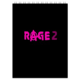 Заказать блокнот в Москве. Блокнот  Rage 2 от THE_NISE  - готовые дизайны и нанесение принтов.