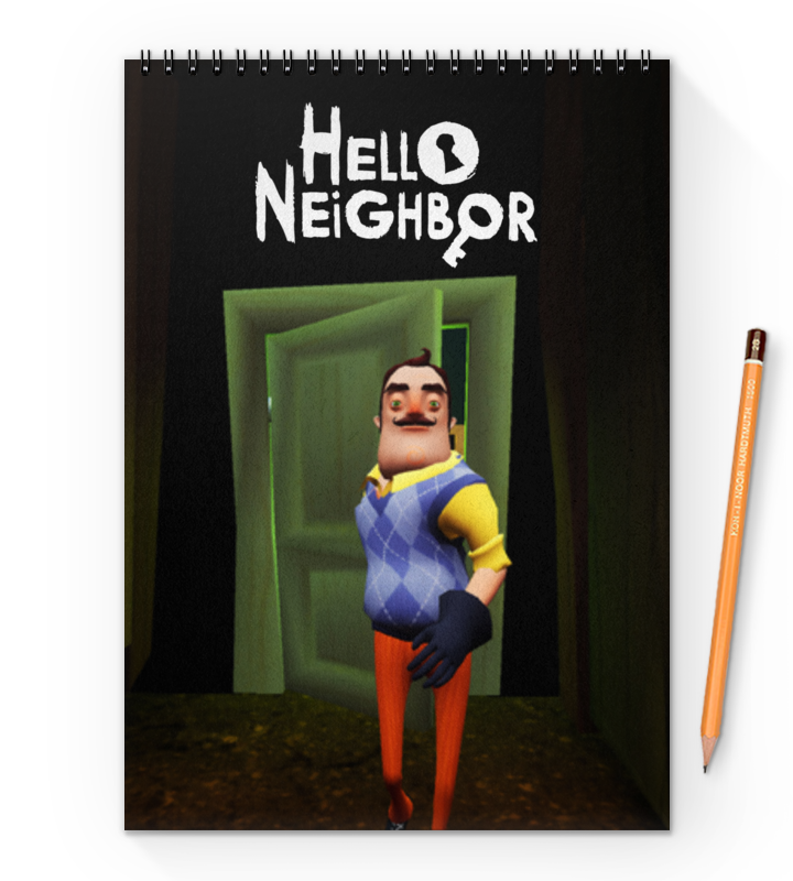 Printio Блокнот на пружине А4 Hello neighbour printio блокнот на пружине а4 hello neighbour