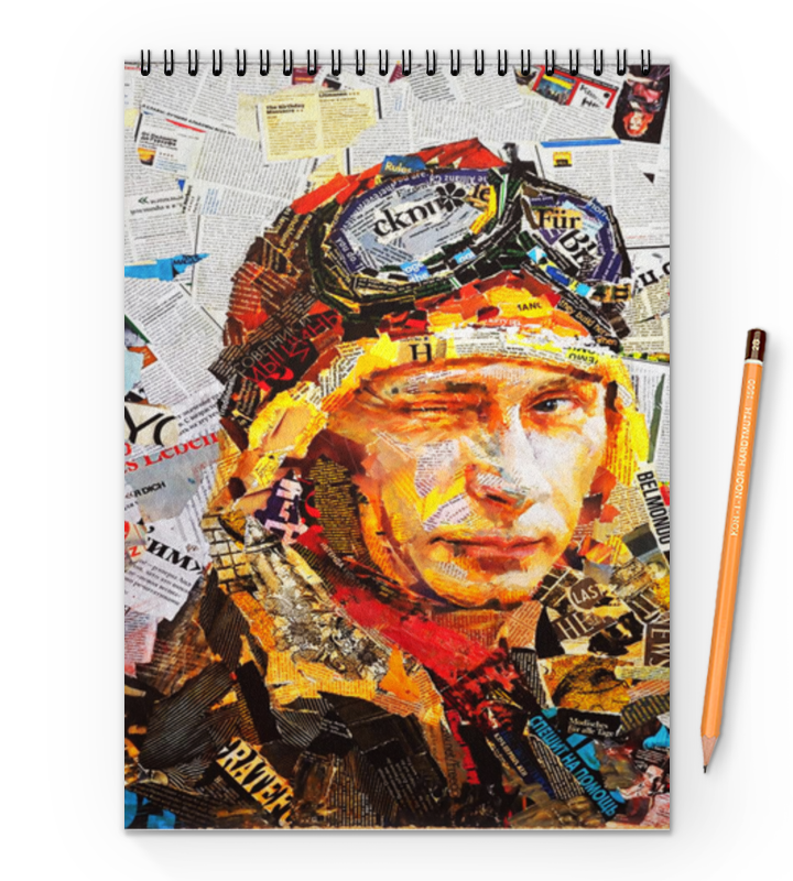 Printio Блокнот на пружине А4 Putin цена и фото
