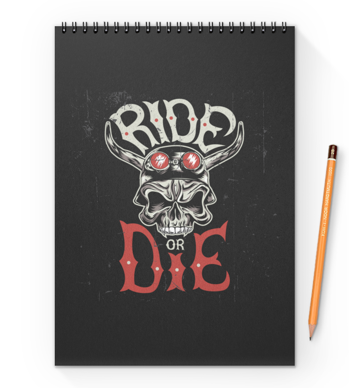 Printio Блокнот на пружине А4 Ride die printio блокнот ride die