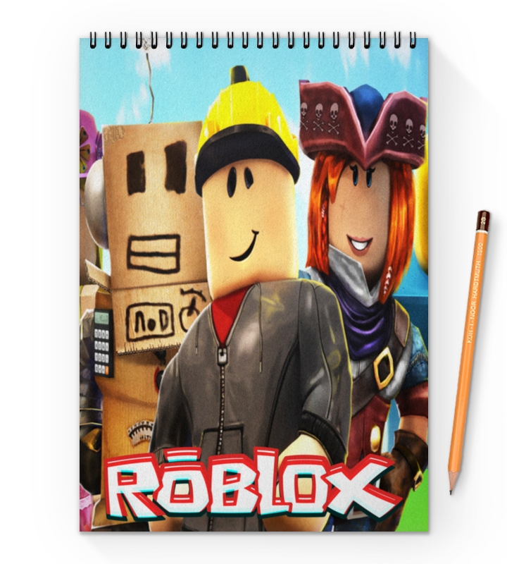 Printio Блокнот на пружине А4 Roblox