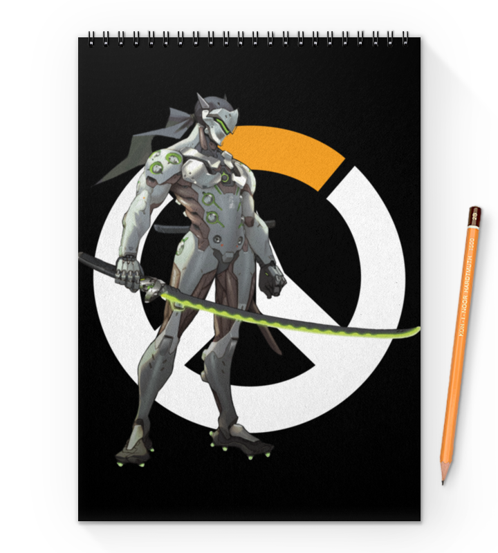 Printio Блокнот на пружине А4 Overwatch genji / гендзи овервотч printio блокнот на пружине а4 overwatch genji гендзи овервотч