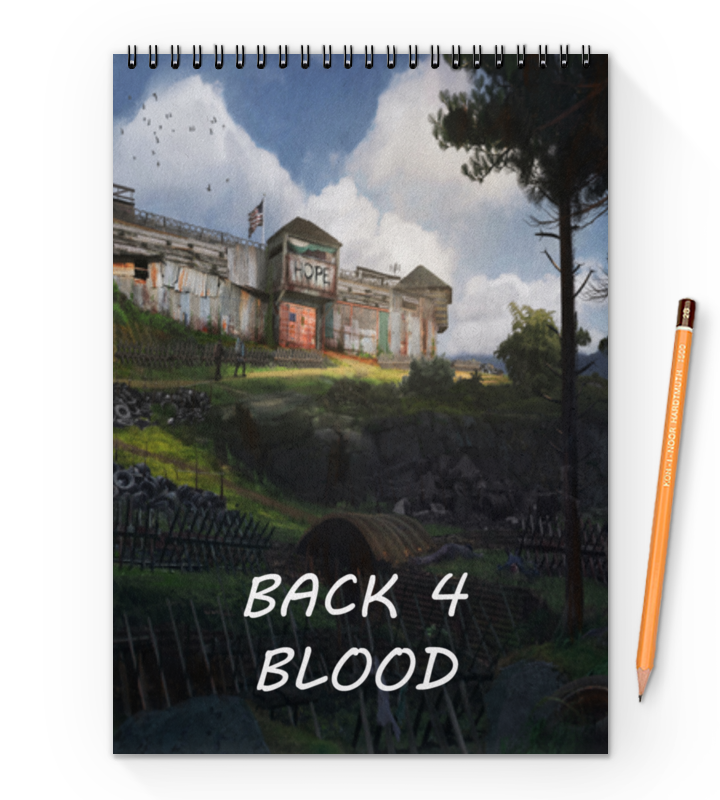 Printio Блокнот на пружине А4 Back 4 blood ps4 игра wb back 4 blood специальное издание