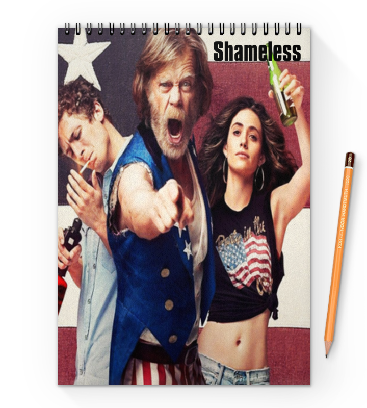 Printio Блокнот на пружине А4 Shameless