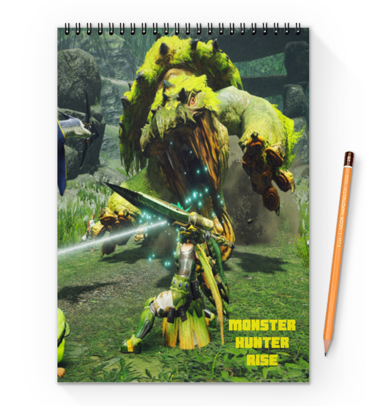 Printio Блокнот на пружине А4 Monster hunter