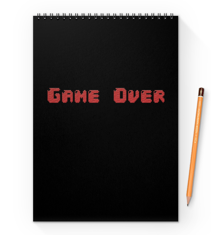 Printio Блокнот на пружине А4 Game over