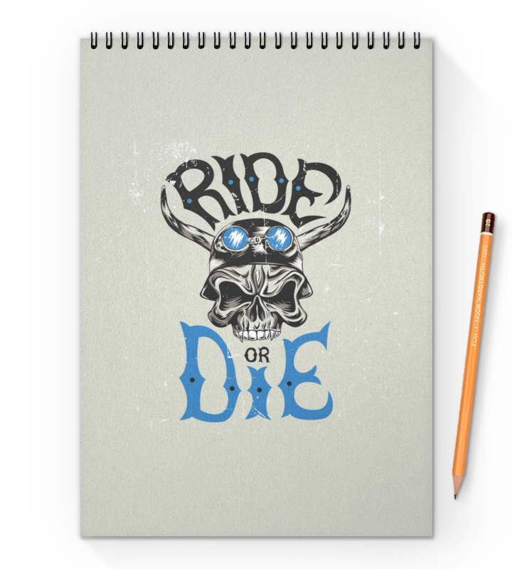 Printio Блокнот на пружине А4 Ride die printio блокнот ride die