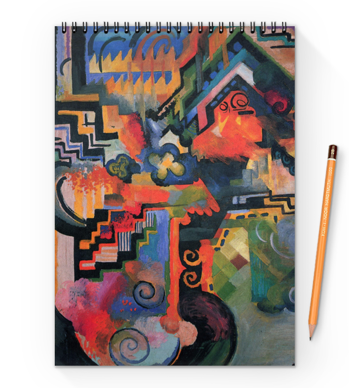 Printio Блокнот на пружине А4 Цветовая композиция (август маке)