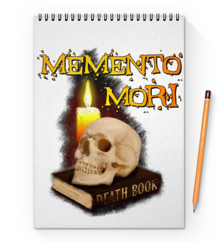 Printio Блокнот на пружине А4 Memento mori. помни о смерти.