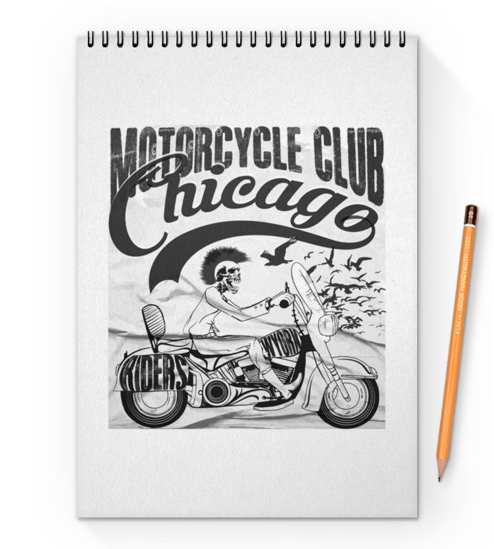 Printio Блокнот на пружине А4 Motorcycles club printio значок motorcycles club