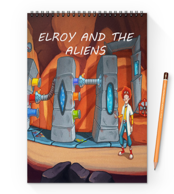 Printio Блокнот на пружине А4 Elroy and the aliens
