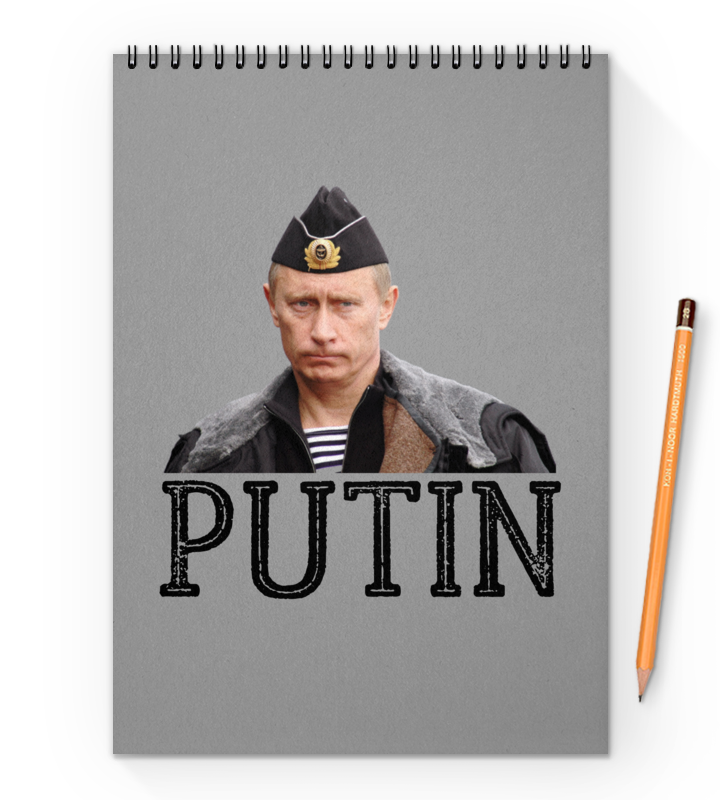 Printio Блокнот на пружине А4 Putin