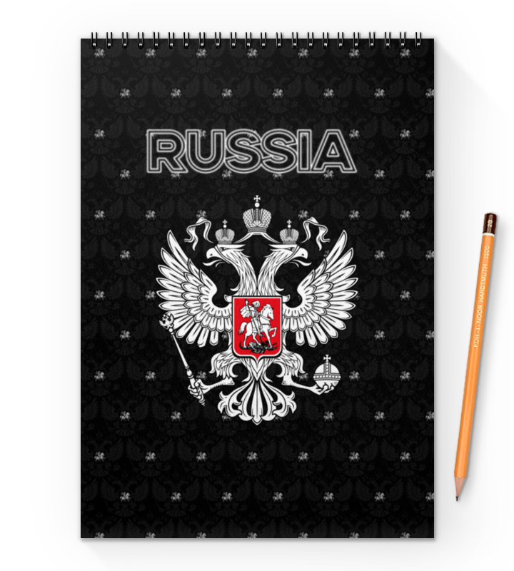 Printio Блокнот на пружине А4 герб россии