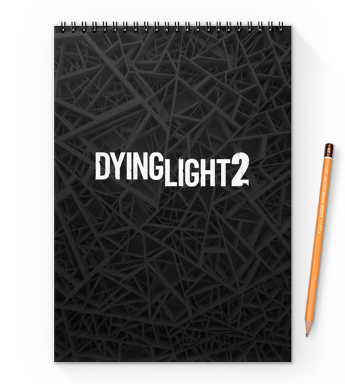 Заказать блокнот в Москве. Блокнот на пружине А4 Dying Light 2 от THE_NISE  - готовые дизайны и нанесение принтов.