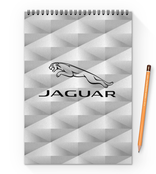 Заказать блокнот в Москве. Блокнот на пружине А4 Jaguar от THE_NISE  - готовые дизайны и нанесение принтов.