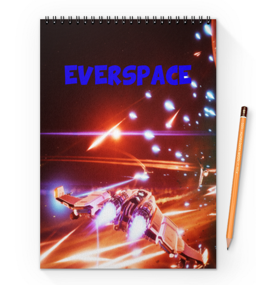 Заказать блокнот в Москве. Блокнот на пружине А4 Everspace от THE_NISE  - готовые дизайны и нанесение принтов.