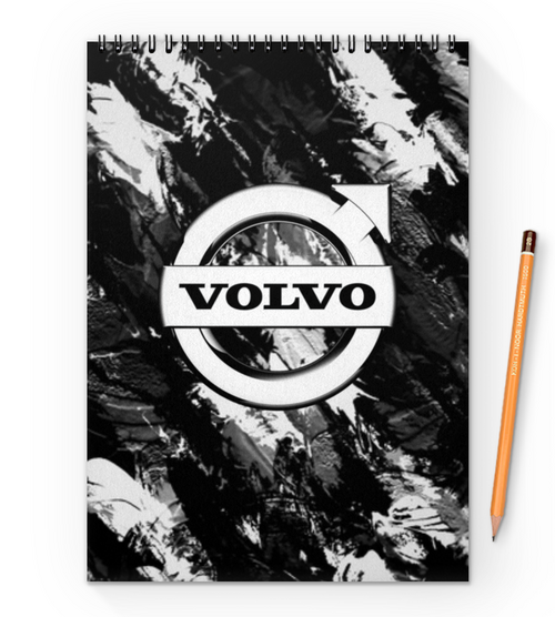 Заказать блокнот в Москве. Блокнот на пружине А4 Volvo от THE_NISE  - готовые дизайны и нанесение принтов.