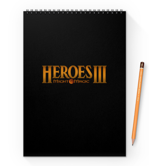 Заказать блокнот в Москве. Блокнот на пружине А4 Heroes 3 от THE_NISE  - готовые дизайны и нанесение принтов.