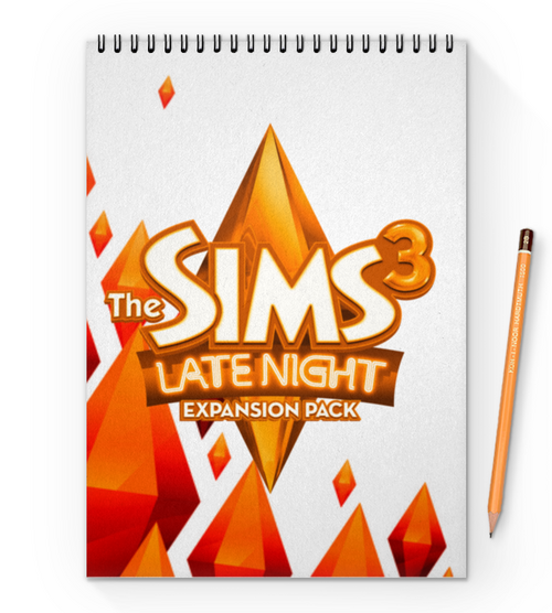 Заказать блокнот в Москве. Блокнот на пружине А4 The Sims 3  от THE_NISE  - готовые дизайны и нанесение принтов.