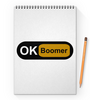 Заказать блокнот в Москве. Блокнот на пружине А4 Ok Boomer от DESIGNER   - готовые дизайны и нанесение принтов.