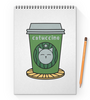 Заказать блокнот в Москве. Блокнот на пружине А4 Catuccino от chistopopitersky - готовые дизайны и нанесение принтов.