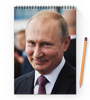 Заказать блокнот в Москве. Блокнот на пружине А4 Путин от THE_NISE  - готовые дизайны и нанесение принтов.