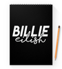 Заказать блокнот в Москве. Блокнот на пружине А4 Billie Eilish от DESIGNER   - готовые дизайны и нанесение принтов.