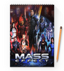 Заказать блокнот в Москве. Блокнот на пружине А4 Mass Effect  от THE_NISE  - готовые дизайны и нанесение принтов.