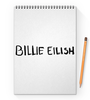 Заказать блокнот в Москве. Блокнот на пружине А4 Billie Eilish от DESIGNER   - готовые дизайны и нанесение принтов.