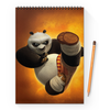 Заказать блокнот в Москве. Блокнот на пружине А4 Кунг-фу панда от skynatural - готовые дизайны и нанесение принтов.