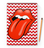 Заказать блокнот в Москве. Блокнот на пружине А4 The Rolling Stones от Jimmy Flash - готовые дизайны и нанесение принтов.