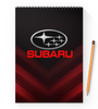 Заказать блокнот в Москве. Блокнот на пружине А4 Subaru от THE_NISE  - готовые дизайны и нанесение принтов.