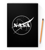 Заказать блокнот в Москве. Блокнот на пружине А4 NASA  от DESIGNER   - готовые дизайны и нанесение принтов.