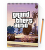 Заказать блокнот в Москве. Блокнот на пружине А4 Grand Theft Auto от THE_NISE  - готовые дизайны и нанесение принтов.