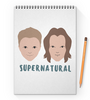 Заказать блокнот в Москве. Блокнот на пружине А4 Supernatural от chistopopitersky - готовые дизайны и нанесение принтов.