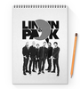 Заказать блокнот в Москве. Блокнот на пружине А4 Linkin Park от geekbox - готовые дизайны и нанесение принтов.