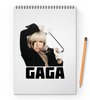 Заказать блокнот в Москве. Блокнот на пружине А4 Lady Gaga от THE_NISE  - готовые дизайны и нанесение принтов.