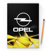 Заказать блокнот в Москве. Блокнот на пружине А4 Авто Opel от THE_NISE  - готовые дизайны и нанесение принтов.