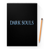 Заказать блокнот в Москве. Блокнот на пружине А4 Dark Souls от THE_NISE  - готовые дизайны и нанесение принтов.